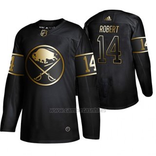 Camiseta Buffalo Sabres Rene Robert Golden Edition Retired Jugador Autentico Negro