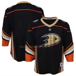 Camiseta Hockey Nino Anaheim Ducks Primera Replica Negro
