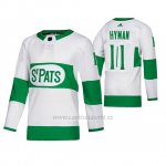 Camiseta Toronto St. Patricks Zach Hyman Road Adidas Blanco