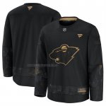 Camiseta Hockey Minnesota Wild 2024 Military Appreciation Negro