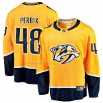 Camiseta Hockey Nashville Predators Nick Perbix Primera Breakaway Amarillo