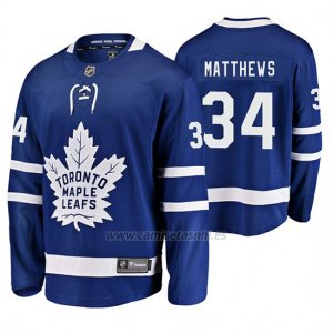 Camiseta Hockey Toronto Maple Leafs Auston Matthews Primera Breakaway Jugador Azul