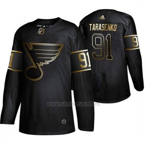 Camiseta St. Louis Blues Vladimir Tarasenko Golden Edition Autentico Negro