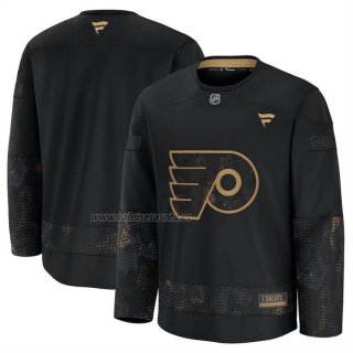 Camiseta Hockey Philadelphia Flyers 2024 Military Appreciation Negro
