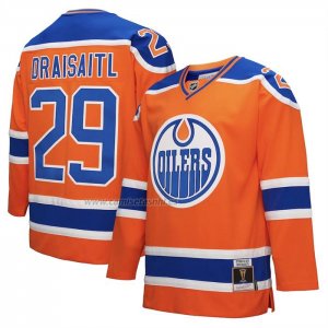 Camiseta Hockey Edmonton Oilers Leon Draisaitl Power Play Naranja