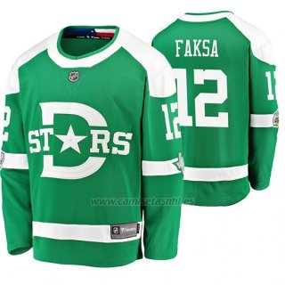 Camiseta Hockey Dallas Stars Radek Faksa Breakaway Jugador 2020 Winter Classic Verde