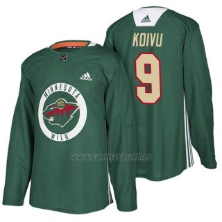Camiseta Minnesota Wild Mikko Koivu New Season Practice Verde