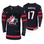 Camiseta Hockey Canada Connor Mcmichael 2020 IIHF World Junior Championship Negro