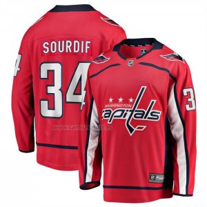Camiseta Hockey Washington Capitals Justin Sourdif Primera Breakaway Rojo Camiseta Hockey Washington Capitals Justin Sourdif Primera Breakaway Rojo