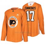 Camiseta Philadelphia Flyers Wayne Simmonds New Season Practice Naranja