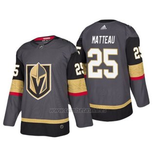Camiseta Golden Knights Stefan Matteau Home Autentico Jugador Gris