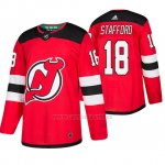 Camiseta New Jersey Devils Drew Stafford Primera Adidas Rojo
