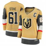 Camiseta Hockey Mujer Vegas Golden Knights Mark Stone Captain Patch Primera Breakaway Oro Camiseta Hockey Mujer Vegas Golden Knights Mark Stone Captain Patch Primera Breakaway Oro