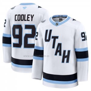 Camiseta Hockey Utah Mammoth Logan Cooley Segunda Premium Blanco Camiseta Hockey Utah Mammoth Logan Cooley Segunda Premium Blanco
