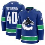 Camiseta Hockey Vancouver Canucks Elias Pettersson Primera Premium Azul