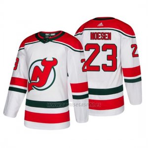 Camiseta New Jersey Devils Stefan Noesen Alternato Autentico Blanco