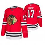 Camiseta Chicago Blackhawks Dylan Strome Primera Autentico Jugador Rojo