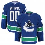 Camiseta Hockey Vancouver Canucks Primera Autentico Pro Personalizada Azul