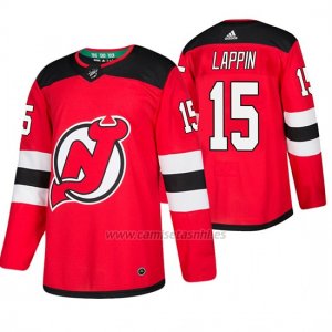 Camiseta New Jersey Devils Nick Lappin Primera Adidas Rojo