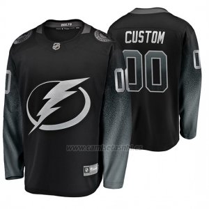 Camiseta Tampa Bay Lightning Personalizada Alternato Negro2