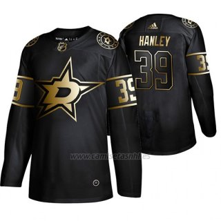 Camiseta Dallas Stars Joel Hanley Golden Edition Autentico Negro