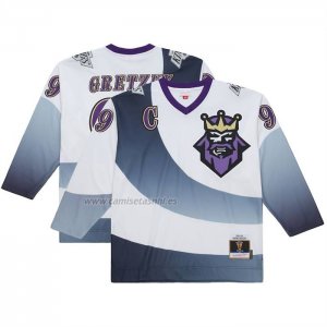 Camiseta Hockey Los Angeles Kings Wayne Gretzky Mitchell & Ness 1995-96 Blue Line 20 Blanco Camiseta Hockey Los Angeles Kings Wayne Gretzky Mitchell & Ness 1995-96 Blue Line 20 Blanco