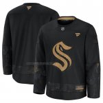 Camiseta Hockey Seattle Kraken 2024 Military Appreciation Negro