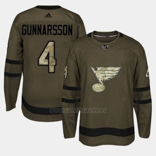 Camiseta St. Louis Blues Carl Gunnarsson Camo Salute To Service