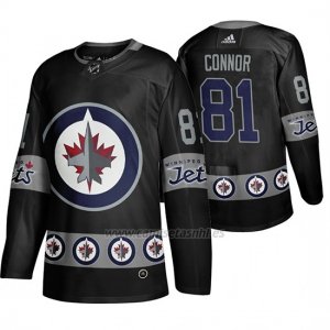 Camiseta Winnipeg Jets Kyle Connor Breakaway Negro