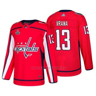 Camiseta Washington Capitals Jakub Vrana Bound Patch Stanley Cup Final Rojo