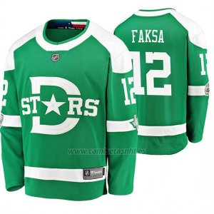 Camiseta Hockey Dallas Stars Radek Faksa Breakaway Jugador 2020 Winter Classic Verde
