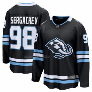 Camiseta Hockey Utah Mammoth Mikhail Sergachev Primera Breakaway Player Negro
