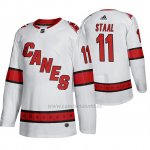 Camiseta Carolina Hurricanes Jordan Staal Segunda Autentico Jugador Blanco