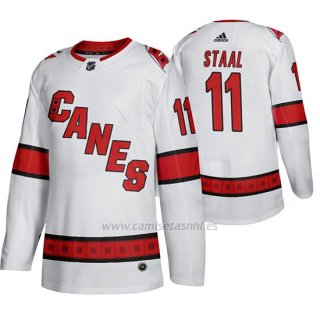Camiseta Carolina Hurricanes Jordan Staal Segunda Autentico Jugador Blanco