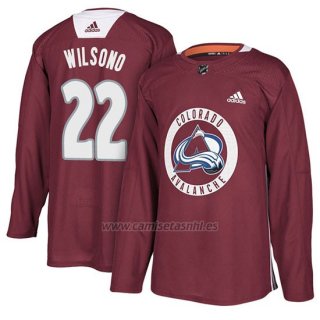 Camiseta Colorado Avalanche Colin Wilson Maroon New Season Practice