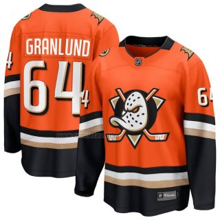 Camiseta Hockey Anaheim Ducks Mikael Granlund Primera Breakaway Naranja