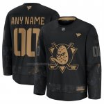 Camiseta Hockey Anaheim Ducks 2024 Military Appreciation Personalizada Negro
