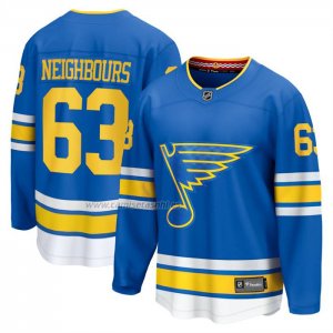Camiseta Hockey St Louis Blues Jake Neighbours Primera Breakaway Azul