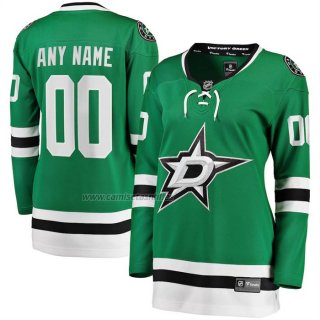 Camiseta Hockey Mujer Dallas Stars Primera Breakaway Personalizada Verde