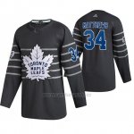 Camiseta Hockey Toronto Maple Leafs Auston Matthews Autentico 2020 All Star Gris