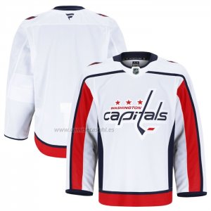 Camiseta Hockey Washington Capitals Segunda Autentico Pro Blanco Camiseta Hockey Washington Capitals Segunda Autentico Pro Blanco