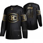 Camiseta Montreal Canadiens Paul Byron Golden Edition Autentico Negro