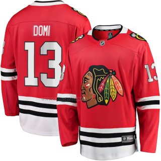 Camiseta Hockey Chicago Blackhawks Max Domi Primera Breakaway Rojo
