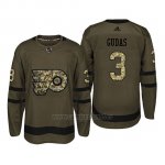 Camiseta Philadelphia Flyers 3 Radko Gudas Camo Salute To Service