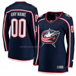 Camiseta Hockey Mujer Columbus Blue Jackets Primera Breakaway Personalizada Azul