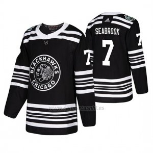 Camiseta Chicago Blackhawks Brent Seabrook Winter Classic Adidas Negro