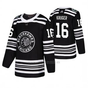 Camiseta Chicago Blackhawks Marcus Kruger Winter Classic Adidas Negro