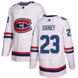 Camiseta Hockey Montreal Canadiens 23 Bob Gainey Autentico 2017 100 Classic Blanco