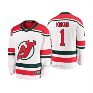 Camiseta Nino New Jersey Devils Keith Kinkaid Alternato Breakaway Blanco