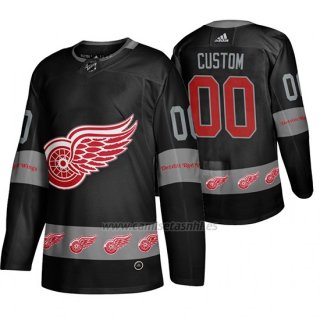 Camiseta Detroit Red Wings Personalizada Breakaway Negro